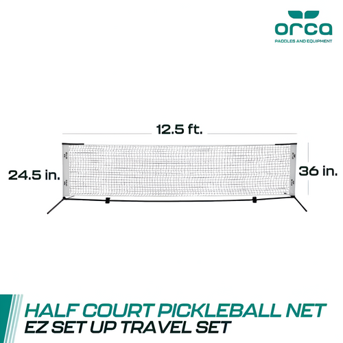 12.5Ft Pickleball Net Set for Half Court Games Pickleball Accessories Included