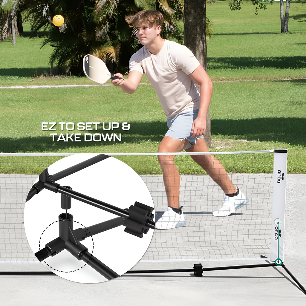 12.5Ft Pickleball Net Set for Half Court Games Pickleball Accessories Included