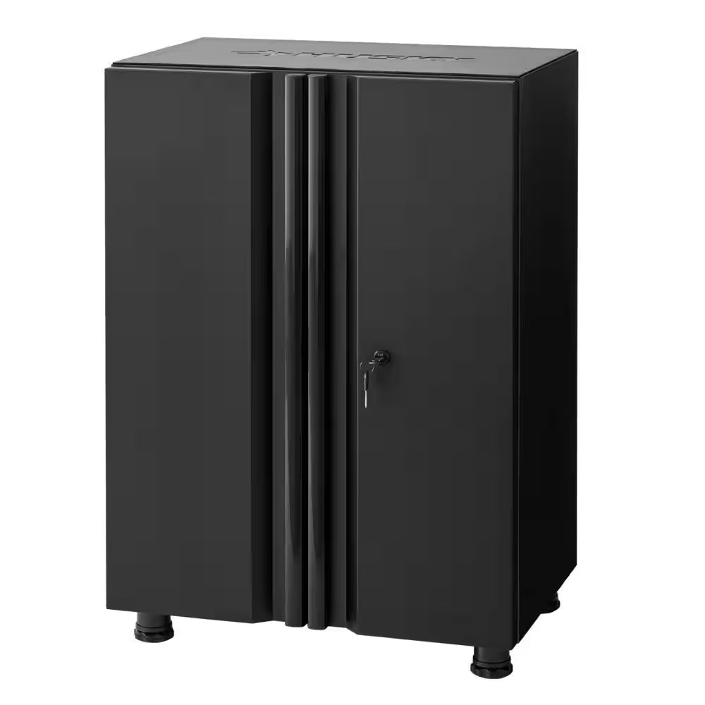 3-Piece Regular Duty Welded Steel Garage Storage System in Black