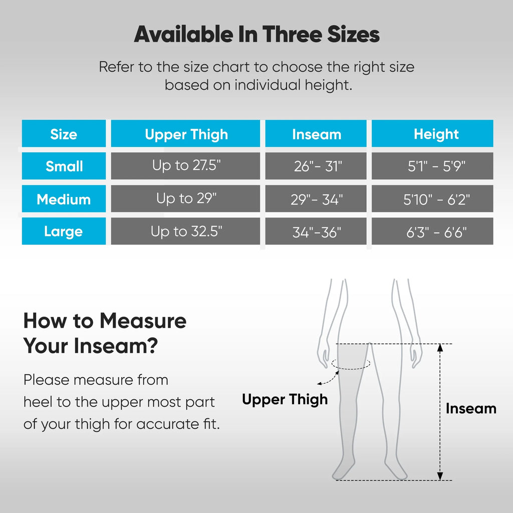 Air Compression Recovery System, Calf &Thigh& Foot Air Massage Boots, for Blood Circulation and Fast Recovery FSA/HSA Eligible (Medium)