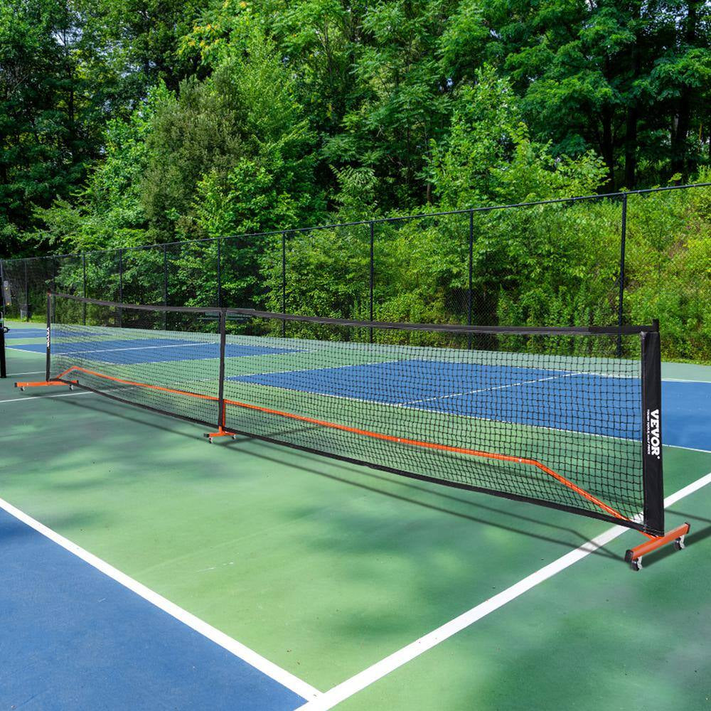 Pickleball Net Set 22 Ft. Pickleball System with Bags, Balls, Paddles, Wheels and Court Lines