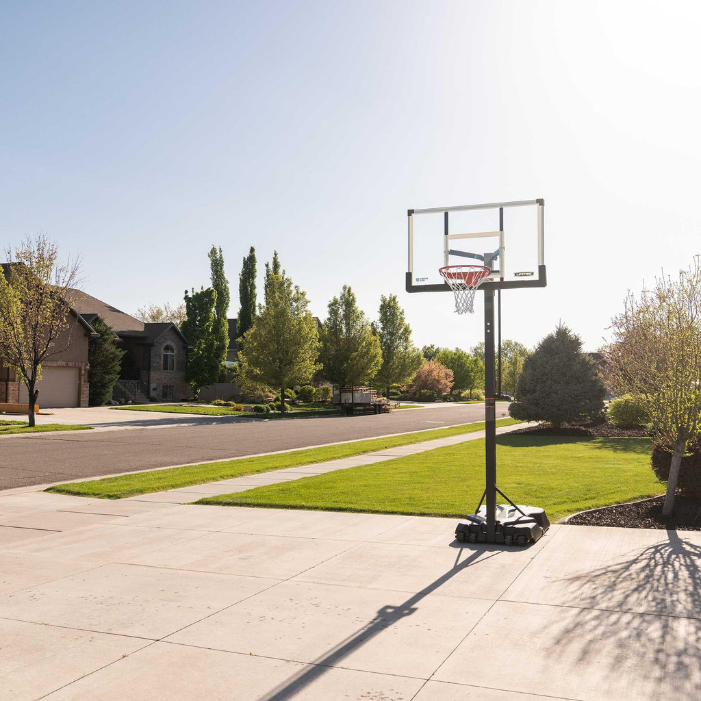 54-Inch Tempered Glass Portable Basketball Hoop with Mammoth Lift Adjustment & Ultra Rim - Model 90734-Outdoor Play