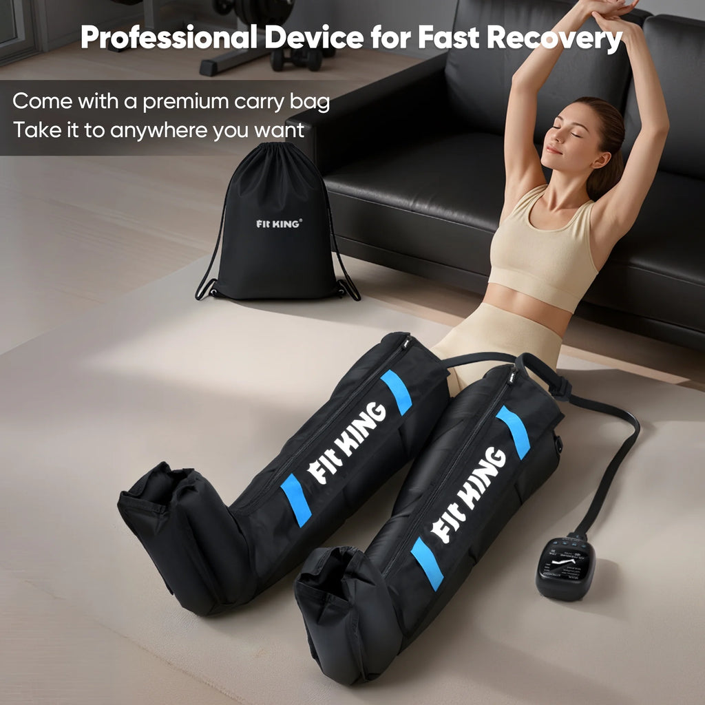 Air Compression Recovery System, Calf &Thigh& Foot Air Massage Boots, for Blood Circulation and Fast Recovery FSA/HSA Eligible (Medium)