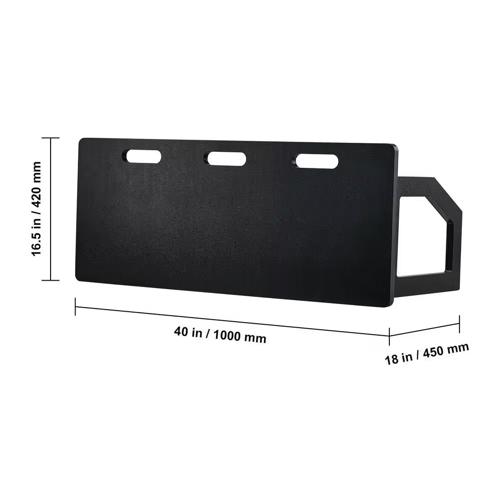 Soccer Rebounder Board, 40 X 16 Portable Soccer Wall with 2 Angles Rebound, Foldable HDPE Kickback Rebound Board