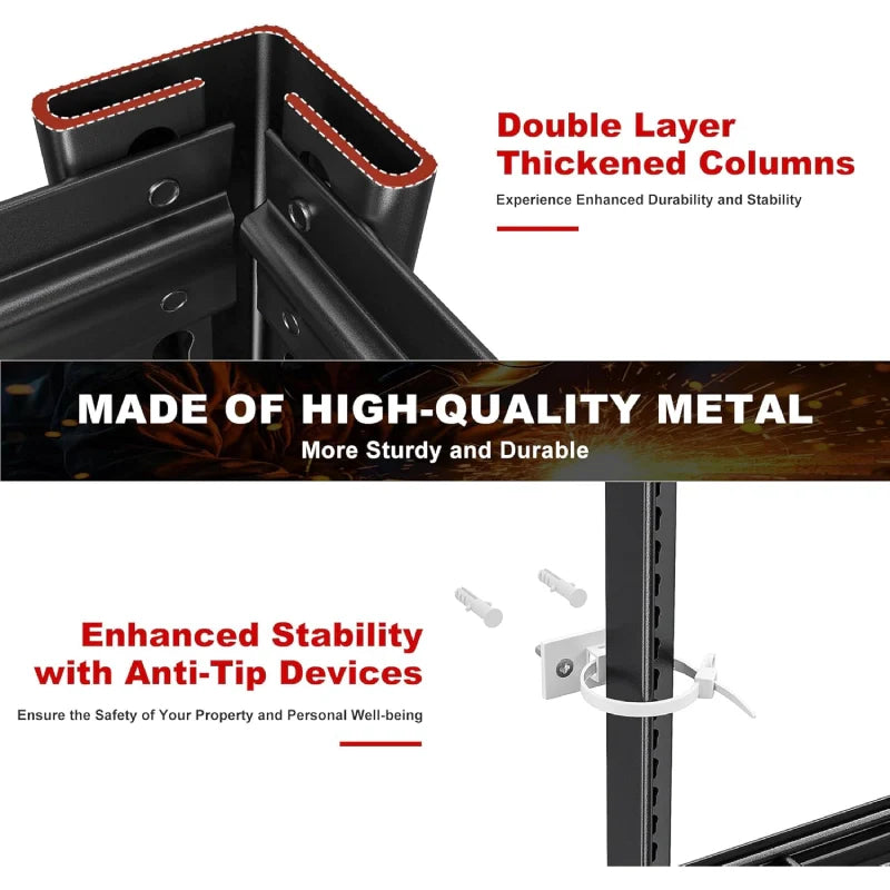 55"W X 84"H 3500LBS Garage Storage Shelves 6-Tier Adjustable Garage Shelving for Basement, Warehouse