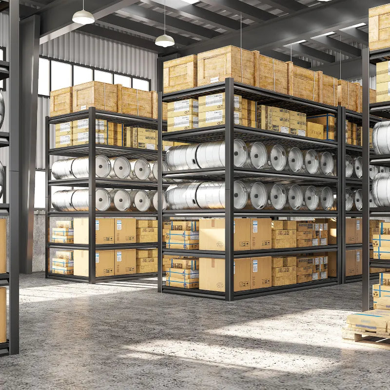 55"W X 84"H 3500LBS Garage Storage Shelves 6-Tier Adjustable Garage Shelving for Basement, Warehouse