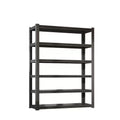 82 In.H 6-Tier Metal Shelves, 2400LBS Heavy Duty Adjustable Garage Shelf, Storage Shelves, Industrial Utility Rack-Black