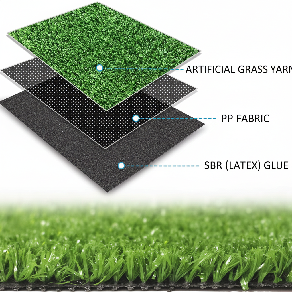4X11 Feet Artificial Grass Turf, 0.4" Indoor Outdoor Rug Synthetic Mat for Pets Kids Play Areas