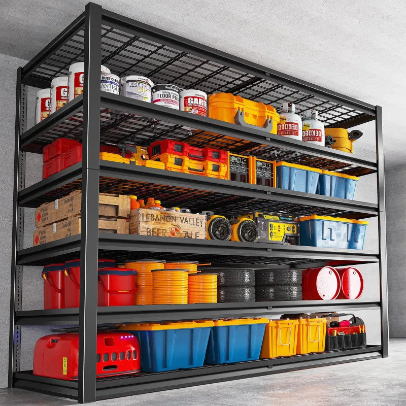 55"W X 84"H 3500LBS Garage Storage Shelves 6-Tier Adjustable Garage Shelving for Basement, Warehouse