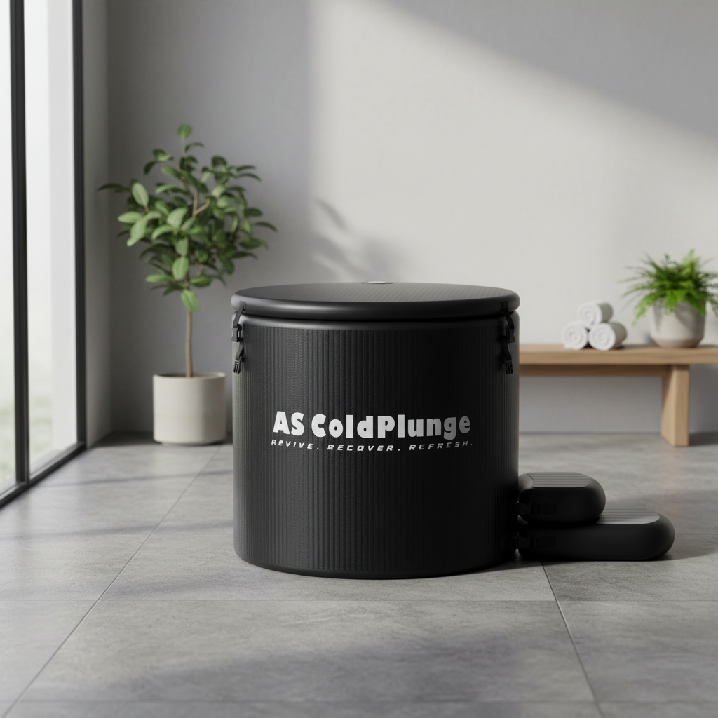 XL Ice Bath Tub for Cold Plunge, 120 Gal Ice Plunge Tub with Insulated Lid, Step Stool, Portable Inflatable Ice Pod Plunge Barrel, Easy Chiller Connection, Cold Therapy Indoor Outdoor